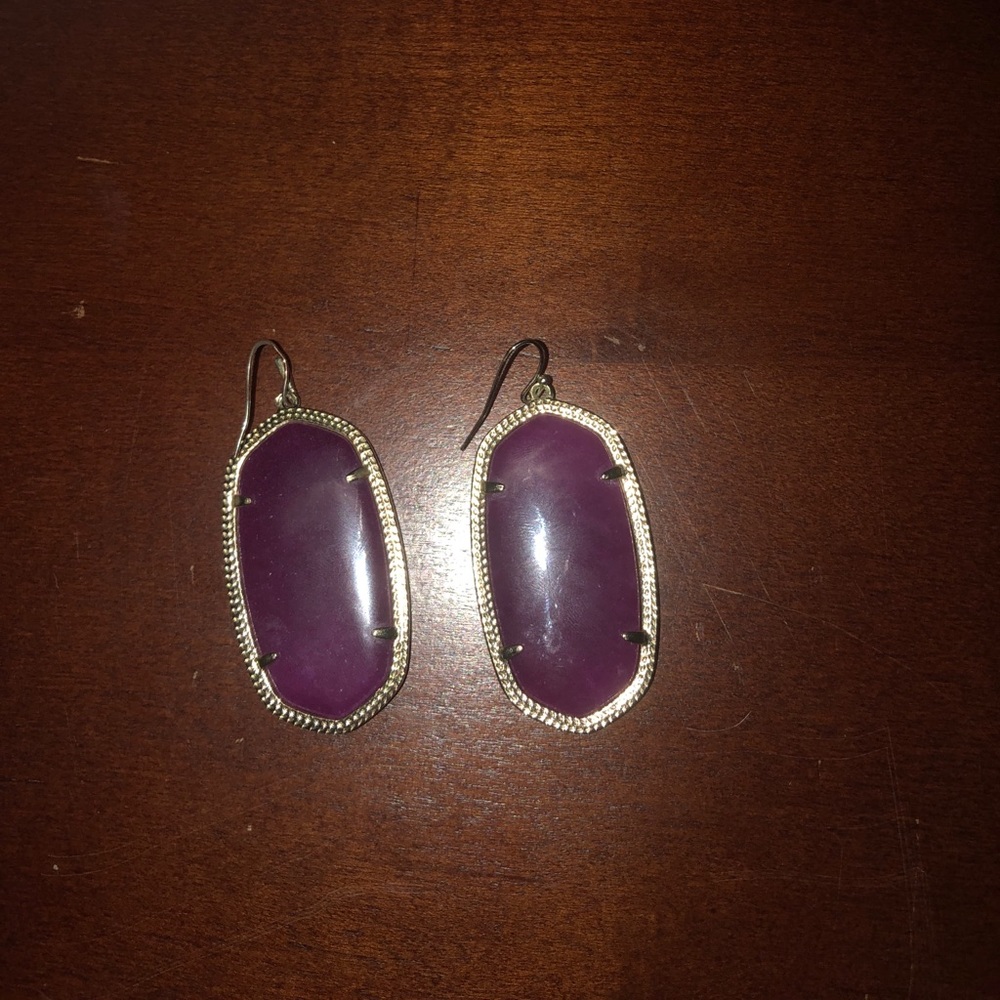Dark purple Kendra Scott earrings